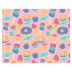 Ice Cream Donut Sweets Candie Premium Plush Fleece Blanket (medium) by Apenda