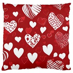 Valentine Large Cushion Case (one Side) by pollyparadiseartshop