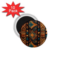 Tribal Chic 1 75  Magnets (10 Pack)  by pollyparadiseartshop