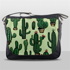 Cactus  Messenger Bag by pollyparadiseartshop