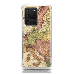 Retro Old Vintage Map Of Europe Samsung Galaxy S20 Ultra 6 9 Inch Tpu Uv Case by Bedest