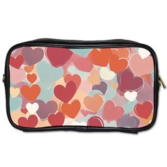 Valentines Day Hearts Romance Love Toiletries Bag (two Sides) by Posterlux