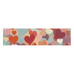 Valentines Day Hearts Romance Love Banner And Sign 4  X 1  by Posterlux