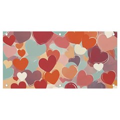 Valentines Day Hearts Romance Love Banner And Sign 4  X 2  by Posterlux