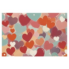 Valentines Day Hearts Romance Love Banner And Sign 6  X 4  by Posterlux