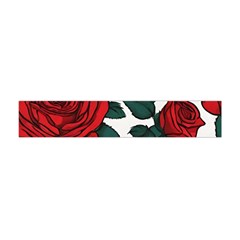 Roses Premium Plush Fleece Scarf (mini) by pollyparadiseartshop