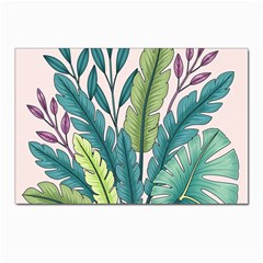 Illustrations Plants Nature Leaves Postcard 4 x 6  (pkg Of 10) by Salmanaz77