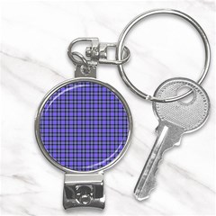 Blue Tartan Plaid 1 Nail Clippers Key Chain by dressshop