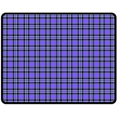 Blue Tartan Plaid 1 Fleece Blanket (medium) by dressshop