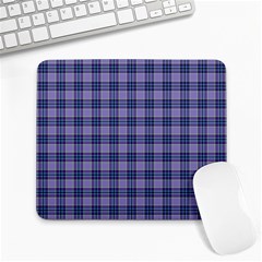 Purple Plaid Tartan 1 Large Mousepad by dressshop