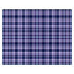 Purple Plaid Tartan 1 Two Sides Premium Plush Fleece Blanket (teen Size) by dressshop