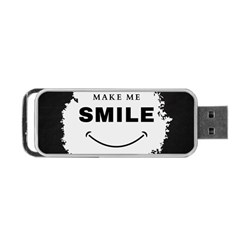 Black And White Simple Make Me Smile T Shirt 20250203 014057 0000 Portable Usb Flash (two Sides) by Cowcow2005