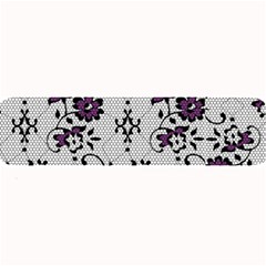 Elegant Purple Floral Jacquard Mesh Lace Fabric Large Bar Mat by ArtfulThreads