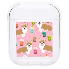 Corgi Bubble Boba Tea Pink Pattern Hard Pc Airpods 1/2 Case by Salmanaz77