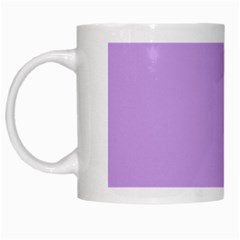 Luscious Lavender Hex #cca3e7 White Mug by dressshop