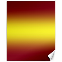 Burgundy Red To Electric Yellow Bilinear Gradient Canvas 11  X 14  by GradientsOmbre