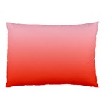 Pink Lace To Scarlet Red Linear Gradient Pillow Case (Two Sides) Back