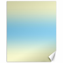 Cream Yellow To Baby Blue Bilinear Gradient Canvas 11  X 14  by GradientsOmbre