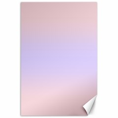 Pale Pink To Pale Violet Bilinear Gradient Canvas 24  X 36  by GradientsOmbre