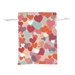 Valentines Day Hearts Romance Love Lightweight Drawstring Pouch (s) by Posterlux