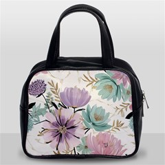 Flowers Pattern Floral Classic Handbag (two Sides) by Sabxi