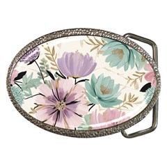 Flowers Pattern Floral Belt Buckles by Sabxi