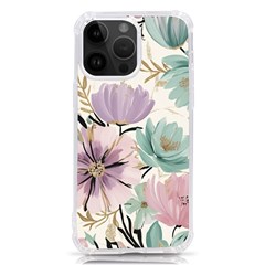 Flowers Pattern Floral Iphone 14 Pro Max Tpu Uv Print Case by Sabxi