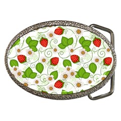 Strawberry Fruit Pattern Leaves Belt Buckles by Sabxi