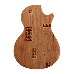 Colorful Bricks, Bricks, Colorful Guitar Shape Wood Guitar Pick Holder Case And Picks Set by kyorashop23