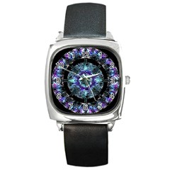 Round Wreath Square Metal Watch by Sabxi