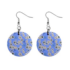 Abstract Pattern Mini Button Earrings by Sabxi