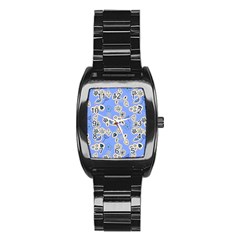 Abstract Pattern Stainless Steel Barrel Watch by Sabxi