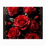 Red Roses Small Glasses Cloth Front