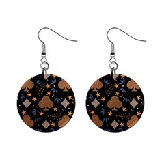 Seamless Pattern Repeat Repetition Mini Button Earrings by Sabxi