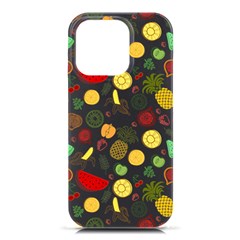 Pattern Seamless Texture Fruit Iphone 16 Pro Black Uv Print Pc Hardshell Case by Sabxi