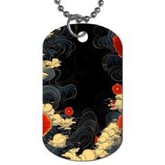 Korean Art Flowers Asian Pattern Dog Tag (two Sides) by Sabxi