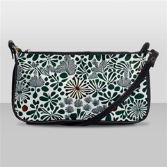 Retro Scandinavian Nordic Flowers Pattern 5 Leather Shoulder Clutch Bag by violetheavensky