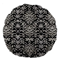 Gothic Leaf Pattern 4 Large 18  Premium Round Cushions by violetheavensky