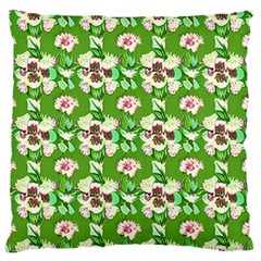 Retro 1880s Flowers Pattern 4 Standard Premium Plush Fleece Cushion Case (one Side) by violetheavensky