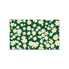 Mid Century Retro Floral 1970s 1960s Pattern 93 Sticker (rectangular) by violetheavensky