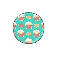 Retro 40s 50s Cupcake Pattern 3 Hat Clip Ball Marker (10 Pack) by violetheavensky