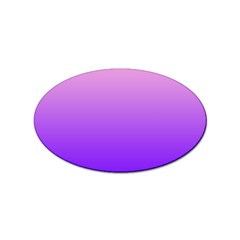 Cotton Candy Pink To Indigo Violet Linear Gradient Sticker Oval (10 Pack) by GradientsOmbre