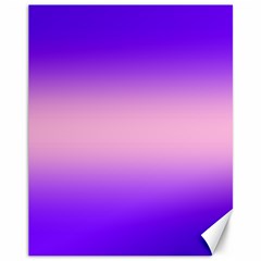 Indigo Violet To Cotton Candy Pink Bilinear Gradient Canvas 11  X 14  by GradientsOmbre