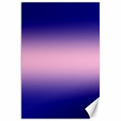 Navy Blue To Cotton Candy Pink Bilinear Gradient Canvas 24  X 36  by GradientsOmbre