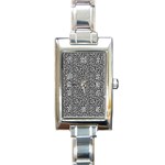 Giraffe Pattern (2) Rectangle Italian Charm Watch Front