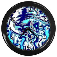 Trippy Dippy Bears Blue Dancing Greatful Dead Skull Steal Your Face Wall Clock (black) by Salmanaz77