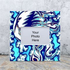 Trippy Dippy Bears Blue Dancing Greatful Dead Skull Steal Your Face White Box Photo Frame 4  X 6  by Salmanaz77