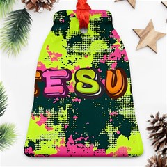 Neon Jesus 8375771 Bell Ornament (two Sides) by Jabberwonkers
