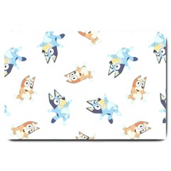 Bluey, Bluey Merch, Bluey Pattern, Bluey Bluey, Bingo, Bluey Design, Bluey Dog Large Doormat by avitendut