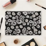Mid Century Retro Floral 1970s 1960s Pattern 86 Cosmetic Bag (Large) Front